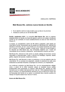 Mail Boxes Etc. estrena nueva tienda en Sevilla