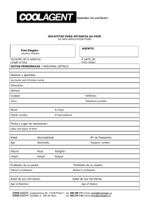Application (Au pair/Spain)