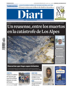 Un reusense, entre los muertos en la catástrofe de Los Alpes