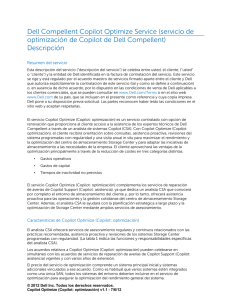 Dell Compellent Copilot Optimize Service (servicio de optimización