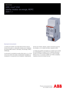 ABB i-bus® KNX Interfaz medidor de energía, MDRC ZS/S 1.1