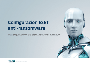 Configuración ESET anti-ransomware
