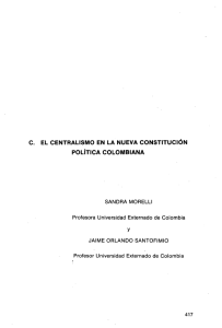 El Centralismo en la Nueva Constitución Política - e