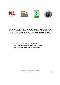 MANUAL TECNICO DEL PROCESO DE SIEMBRA DE CHILES Y