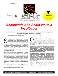 Accademia Alla Scala visita a Incolballet