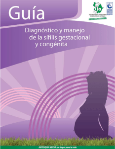 Diagnóstico de la sífilis gestacional