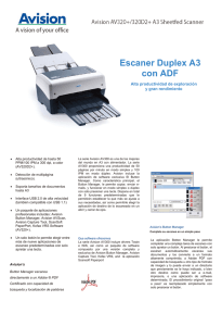 Escaner Duplex A3 con ADF