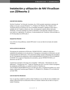 Instalación y utilización de NAI VirusScan con ZENworks 2
