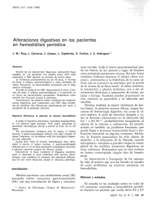 Alteraciones digestivas en los pacientes