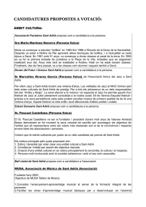 candidatures propostes a votació - Ajuntament de Sant Adrià de Besòs