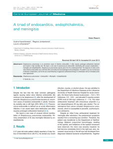 A triad of endocarditis, endophthalmitis, and meningitis | SpringerLink