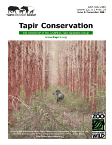 Tapir Conservation - Tapir Specialist Group