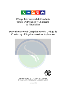 Código Internacional de Conducta para la Distribución y Utilización