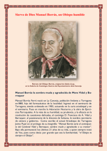 Manuel Borrás un obispo humilde, séptimo