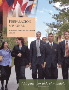 Preparación misional, Manual para el alumno (Religión 130)