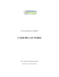 CAER DE LAS NUBES - Biblioteca Virtual Universal