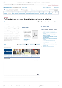 Peñíscola traza un plan de márketing de la oferta