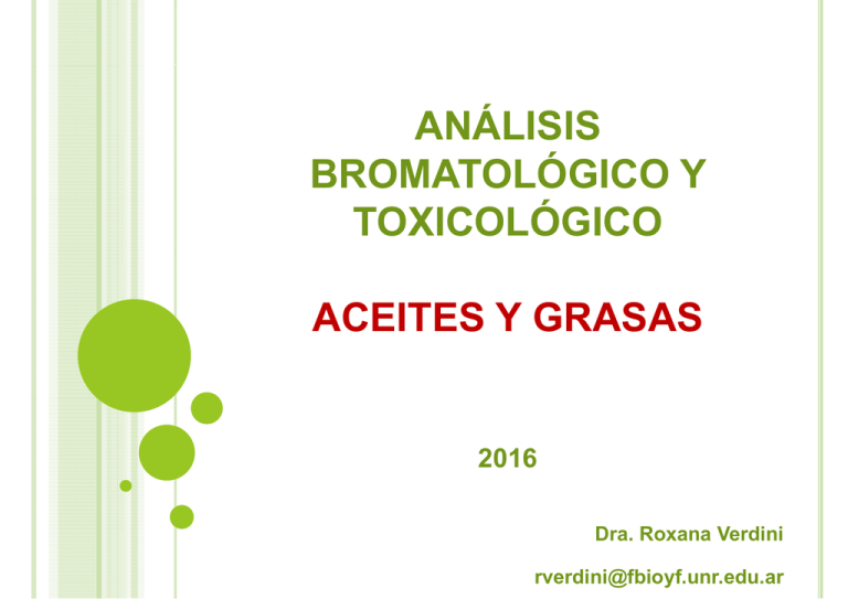 ACEITES Y GRASAS Archivo