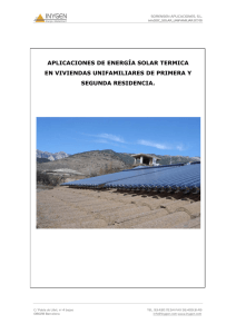 aplicaciones de energía solar termica en viviendas