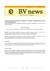 Aportaciones a la flora vascular de Vizcaya, Guipúzcoa, Cantabria y
