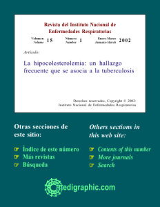 La hipocolesterolemia: un hallazgo frecuente que