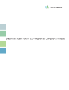 Enterprise Solution Partner (ESP) Program de Computer Associates