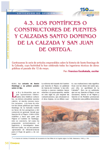 4.3. los pontífices o constructores de puentes y calzadas santo