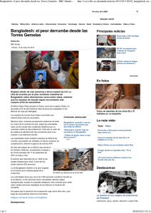 Bangladesh: el peor derrumbe desde las Torres Gemelas
