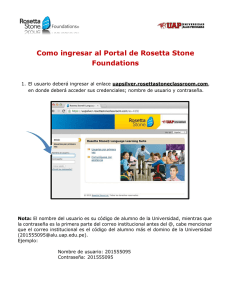Como ingresar al Portal de Rosetta Stone Foundations