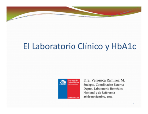 El Laboratorio Clínico y HbA1c y