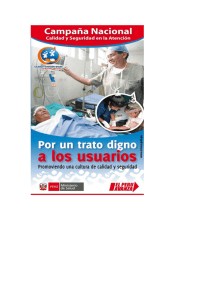 Por n tra—to a los usuar osÉ - Hospital Nacional Arzobispo Loayza