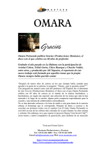 Omara Portuondo publica Gracias (Producciones Montuno), el disco