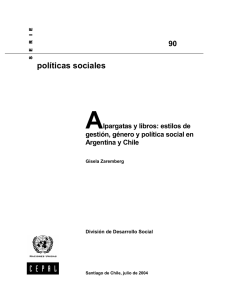 Serie políticas sociales No.90: Alpargatas y libros: estilos de gestión