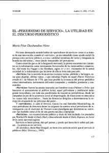 periodismo de servicio», la utilidad en el discurso periodístico