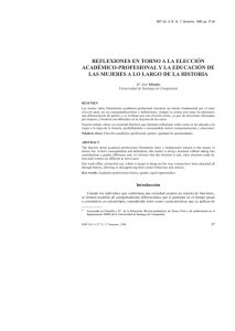 reflexiones en torno a la elección académico-profesional y la