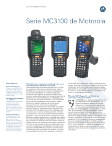 Serie MC3100 de Motorola – Español