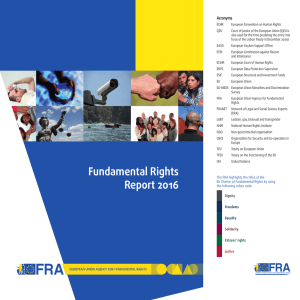 Fundamental Rights Report 2016 - European Union Agency for
