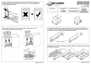 7) Now that cabinet door is attached you will be able to fully adjust