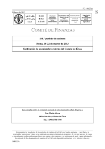 COMITÉ DE FINANZAS