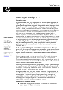 Prensa digital HP Indigo 7000