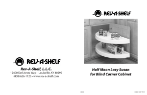 Rev-A-Shelf, L.L.C. Half Moon Lazy Susan for Blind Corner Cabinet