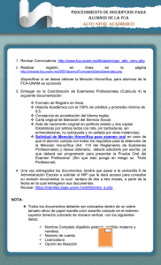 FCA - UNAM - Opciones de Titulación