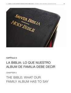la biblia: lo que nuestro album de familia debe decir the bible