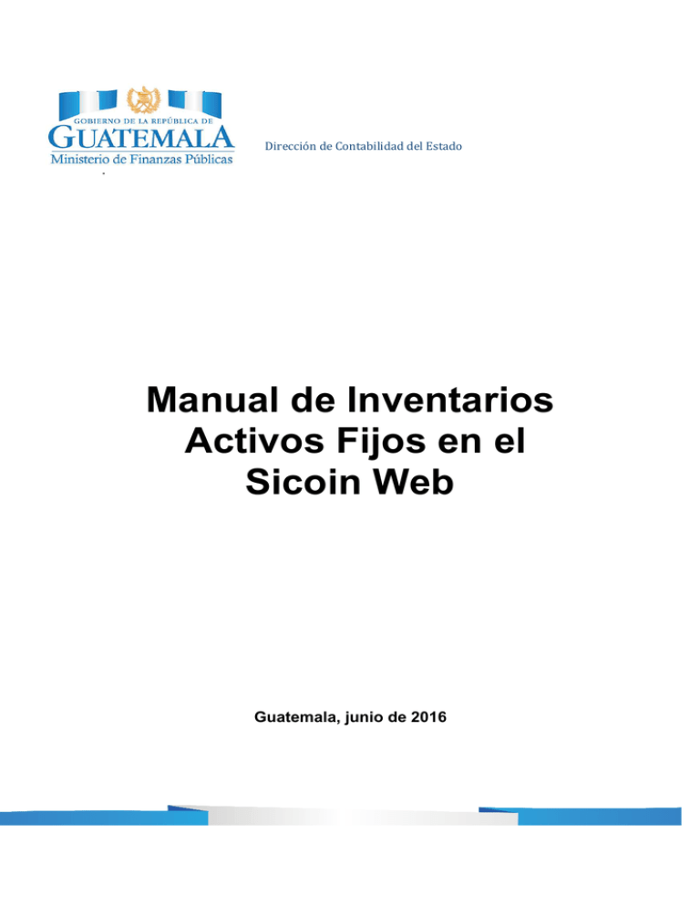 Manual De Inventarios Activos Fijos En El Sicoin Web 9211