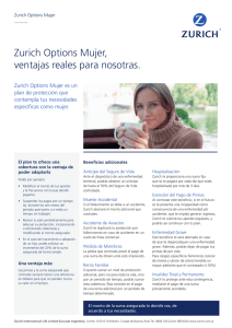 Ficha Zurich Options Mujer