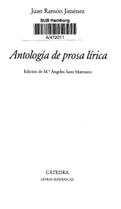 Antología de prosa lírica