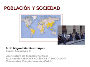 población y sociedad - Miguel Ángel Martínez