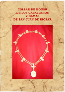 collar de honor de los caballeros y damas de san