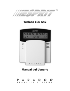 642 Teclado LCD : Manual del Usuario