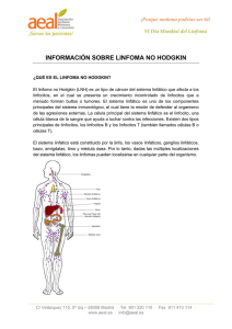 información sobre linfoma no hodgkin